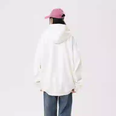 冰飞 美式时尚小众设计感百搭连帽慵懒风豹纹星星印花御寒保暖加绒加厚套头重磅上衣卫衣 男女同款