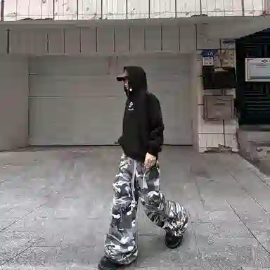 冰飞 美式街头简约风字母印花潮牌基础款连帽休闲舒适解构正肩宽松纯色外套通勤学院风无性别透气户外运动卫衣 男女同款