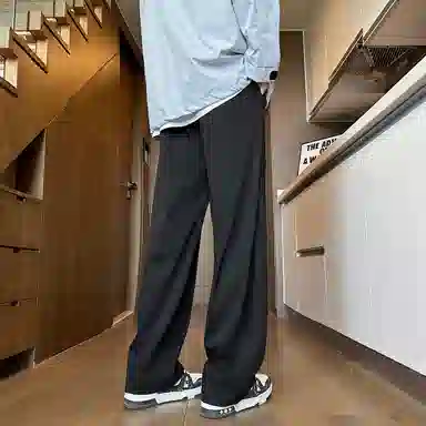 冰飞 百搭基础款无性别主义宽松休闲裤 男女同款