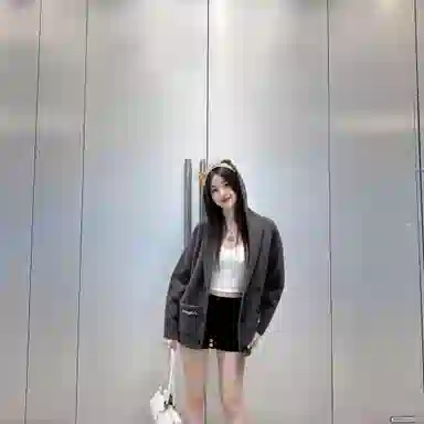 冰飞 美式慵懒风复古简约字母翻领纯色基础款宽松休闲保暖软糯外套学院风亲肤舒适百搭双排扣开衫长袖针织衫 男女同款