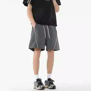 冰飞 高级感设计舒适亲肤五分时尚潮流百搭休闲短裤 男女同款