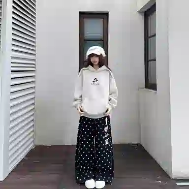 冰飞 美式街头简约风字母印花潮牌基础款连帽休闲舒适解构正肩宽松纯色外套通勤学院风无性别透气户外运动卫衣 男女同款