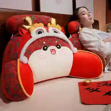 蒙小仔 新年醒狮福多多蛇 陪伴安抚 玩偶周边