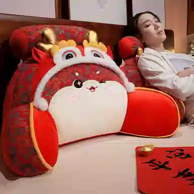 蒙小仔 新年醒狮福多多蛇 陪伴安抚 玩偶周边