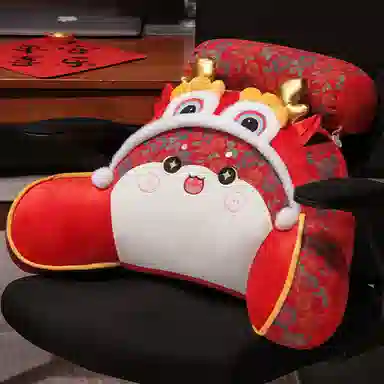 蒙小仔 新年醒狮福多多蛇 陪伴安抚 玩偶周边