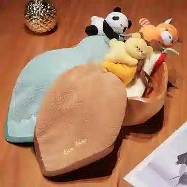 蒙小仔 贪吃萌宠 擦手巾 玩偶周边