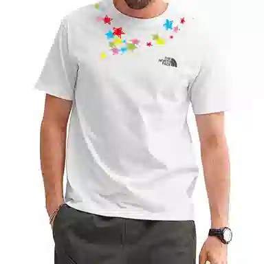 THE NORTH FACE T white