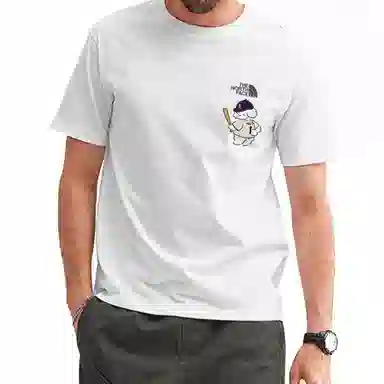 THE NORTH FACE T white