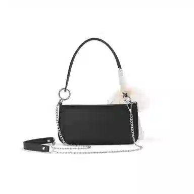 Calvin Klein Snow Country Love Letter Ido Lace Rhinestone Shoulder Bag Black