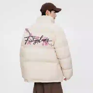 FISHGALAXY Basic Logo Floral Jacket