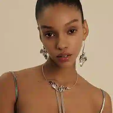 juunngle lab Orchid Earrings Platinum Copper