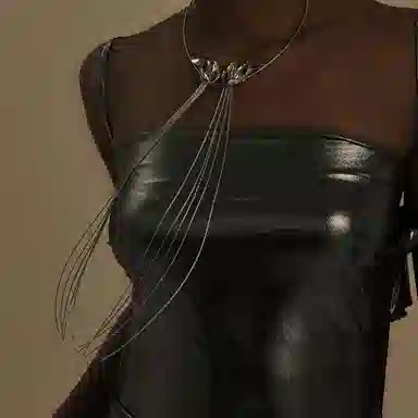 juunngle lab Orchid Long Necklace Copper