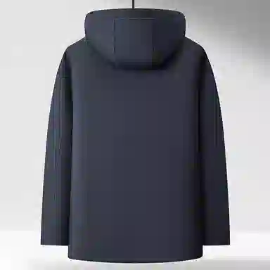 鸭鸭 商务休闲爸爸装可脱卸加绒内里鹅绒冬季保暖防风连帽羽绒服 男款