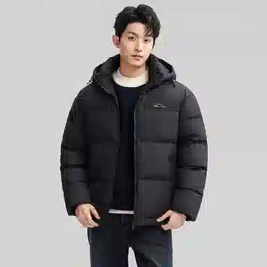 鸭鸭 户外极寒尚韩版休闲百搭拼色短款外套运动保暖可拆卸面包羽绒服 男女同款