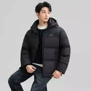 鸭鸭 户外极寒尚韩版休闲百搭拼色短款外套运动保暖可拆卸面包羽绒服 男女同款