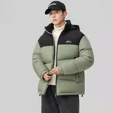 鸭鸭 极寒户外运动保暖冬季外套基础百搭短款可拆卸连帽面包羽绒服 男款