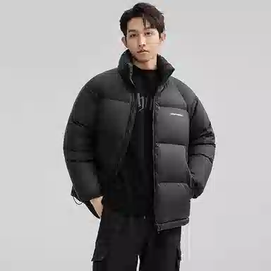 鸭鸭 户外极寒系列 纯色韩版休闲基础百搭短款立领运动面包羽绒服 男女同款