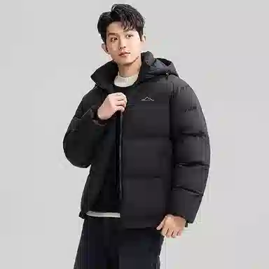 鸭鸭 户外极寒尚韩版休闲百搭拼色短款外套运动保暖可拆卸面包羽绒服 男女同款