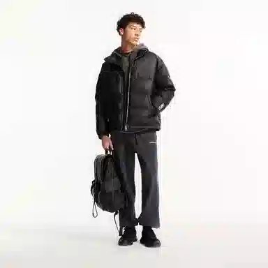 Jack Jones x NBA Chicago Bulls Black Puffer Jacket