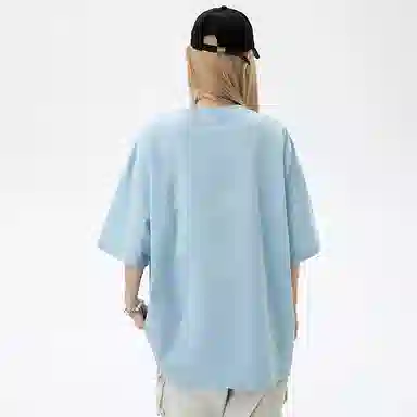 FREO3N Letter Print Crewneck T-Shirt