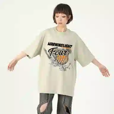 WARNING LIGHT Graphic Print T-Shirt