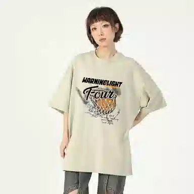 WARNING LIGHT Graphic Print T-Shirt