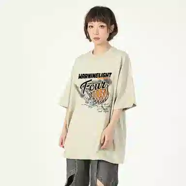 WARNING LIGHT Graphic Print T-Shirt