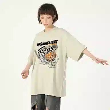 WARNING LIGHT Graphic Print T-Shirt