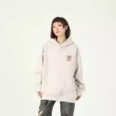 WARNING LIGHT Cross Print Hoodie