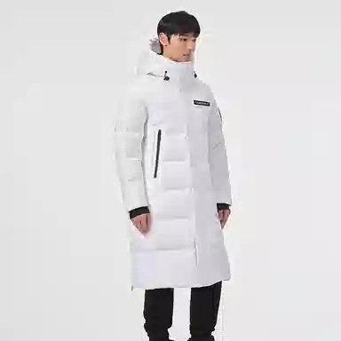 坦博尔 字母印花加厚长款羽绒服 男女同款