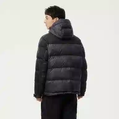 坦博尔 简约连帽休闲长袖羽绒服 男款