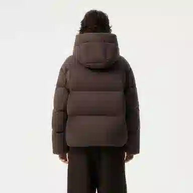 坦博尔 纯色宽松短款长袖羽绒服 女款