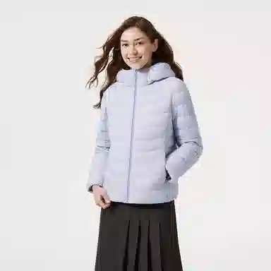 坦博尔 轻薄短款连帽通勤羽绒服 女款