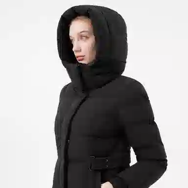 坦博尔 过膝蓄热加厚通勤羽绒服 女款