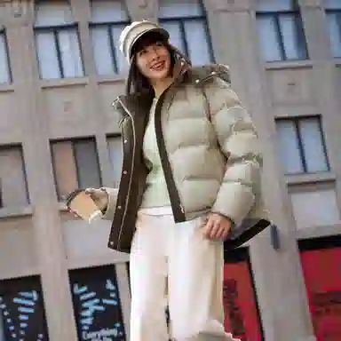 坦博尔 简约纯色保暖羽绒服 女款