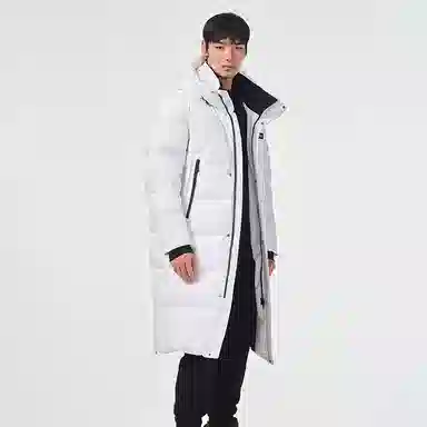 坦博尔 字母印花加厚长款羽绒服 男女同款