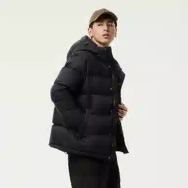 坦博尔 简约连帽休闲长袖羽绒服 男款