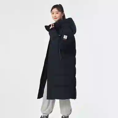 坦博尔 字母印花加厚长款羽绒服 男女同款