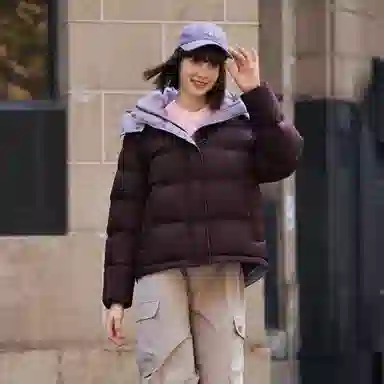 坦博尔 简约纯色保暖羽绒服 女款