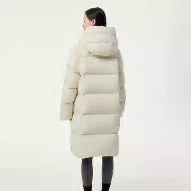 坦博尔 过膝纯色简约羽绒服 女款