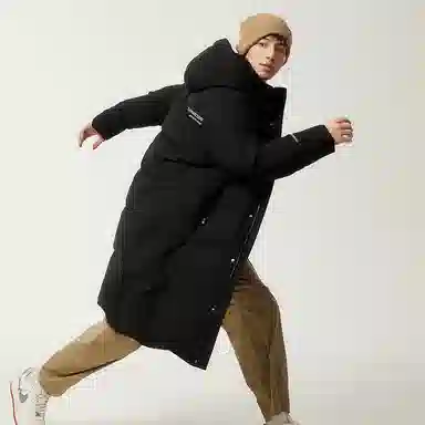 坦博尔 长款加厚休闲运动防风保暖羽绒服 男女同款