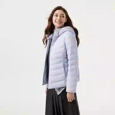 坦博尔 轻薄短款连帽通勤羽绒服 女款