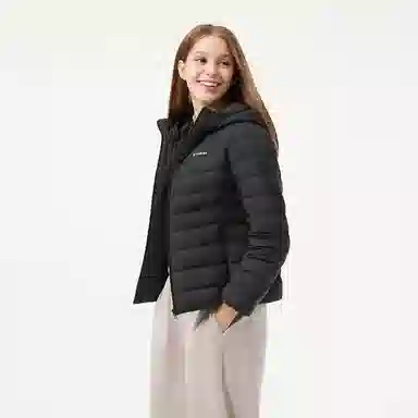 坦博尔 轻薄短款连帽通勤羽绒服 女款