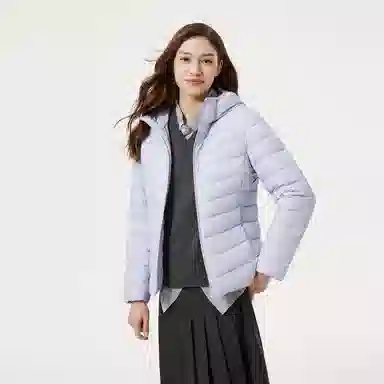 坦博尔 轻薄短款连帽通勤羽绒服 女款