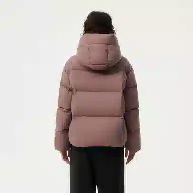 坦博尔 纯色宽松短款长袖羽绒服 女款