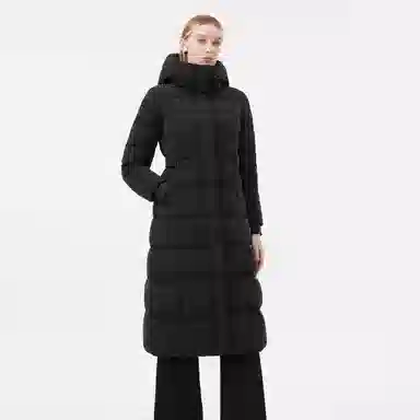 坦博尔 过膝蓄热加厚通勤羽绒服 女款