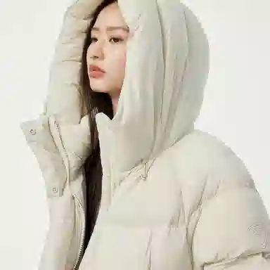 坦博尔 过膝纯色简约羽绒服 女款