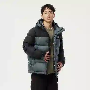 坦博尔 简约连帽休闲长袖羽绒服 男款