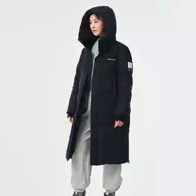 坦博尔 字母印花加厚长款羽绒服 男女同款