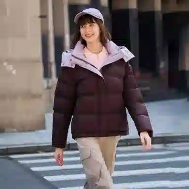 坦博尔 简约纯色保暖羽绒服 女款